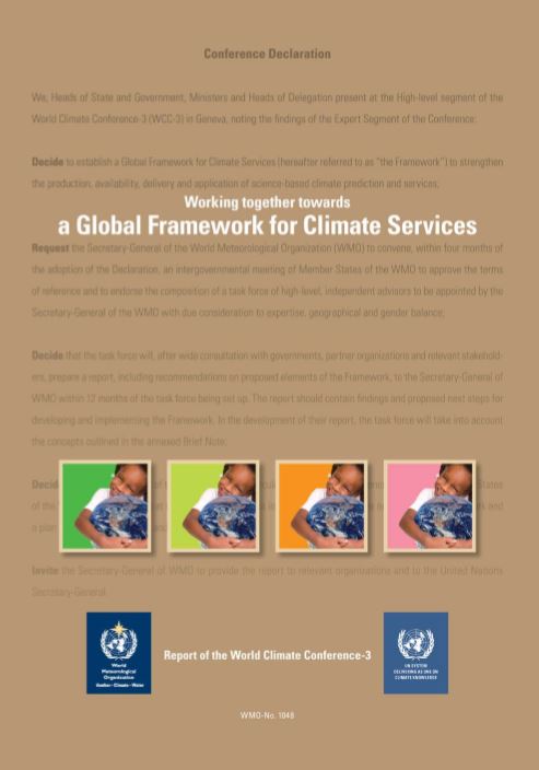 Report of the World Climate Conference-3 - Better climate information for a better future