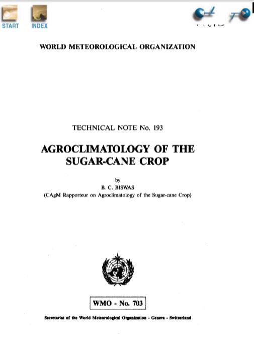 Agroclimatology of the sugar-cane crop