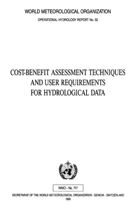 Cost-benefit assessment techniques and user requirements for hydrological data