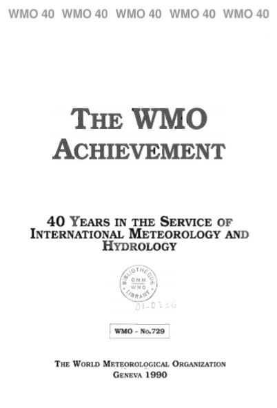 The WMO achievement