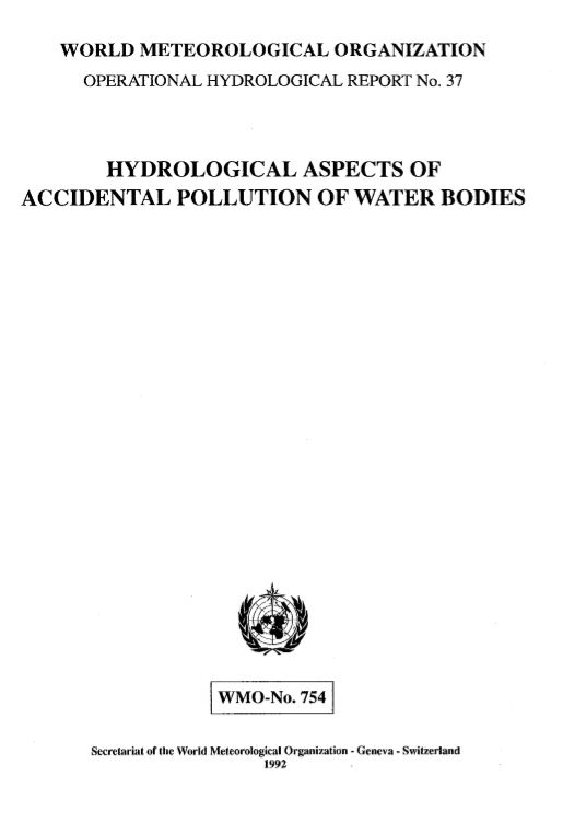 Hydrological aspects of accidental pollution of water bodies