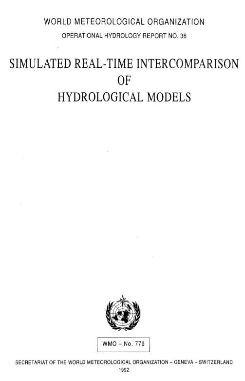 Simulated real-time intercomparison of hydrological models