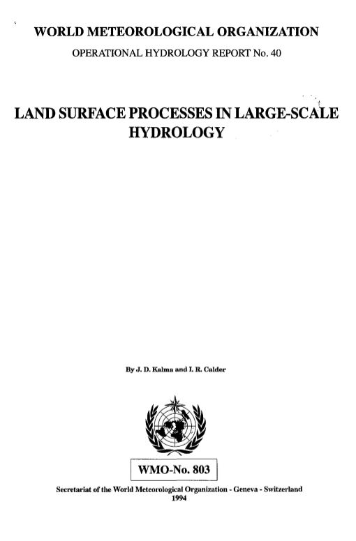 Land surface processes in large-scale hydrology