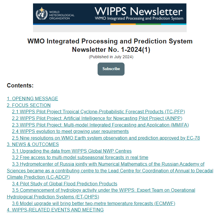 WIPPS newsletter