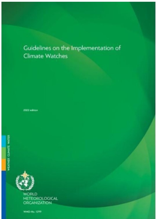 Cover page of the WMO Guidelines