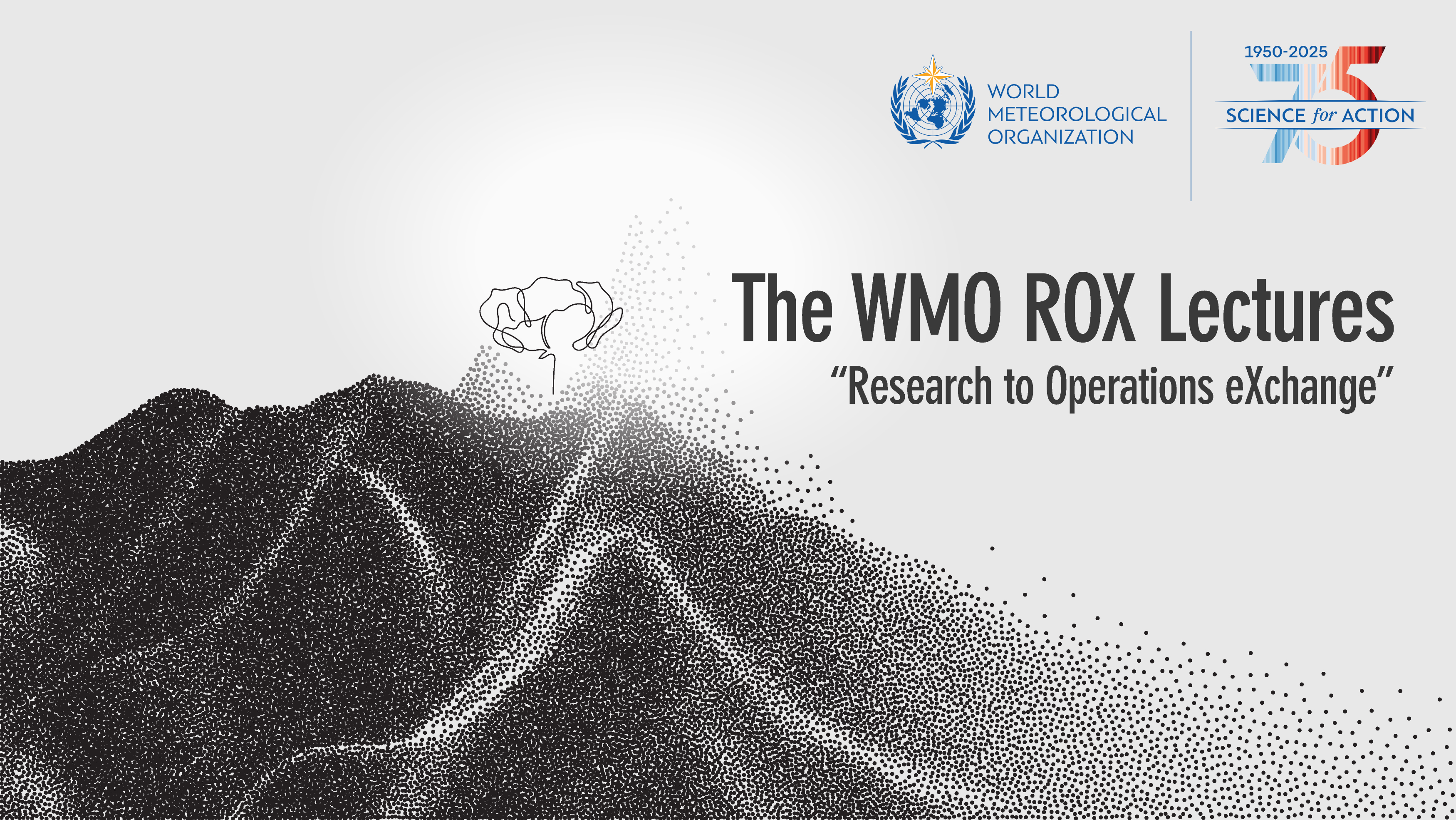 Cover page of the Webinar series with the WMO logo
