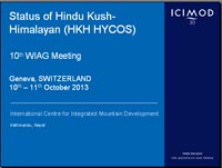 Status of HKH HYCOS