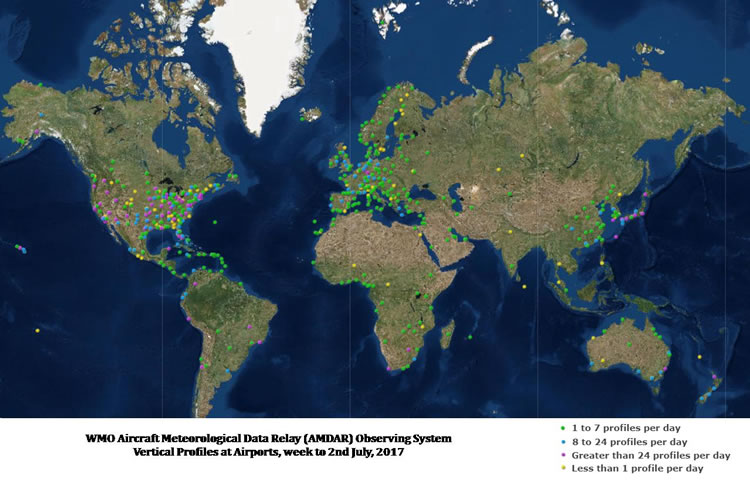 AMDAR map