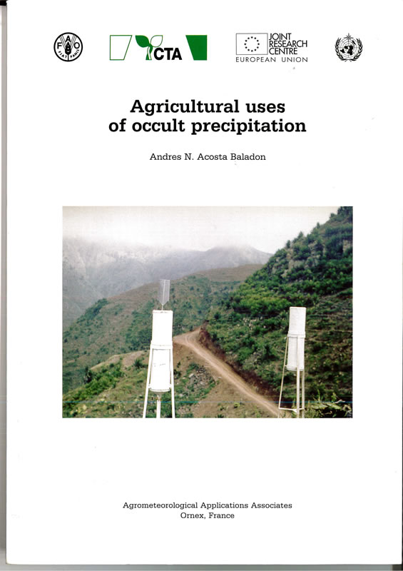 Agricultural uses of occult precipitation cover