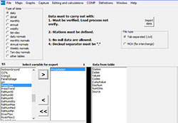 Data importation inteface Data importation interface