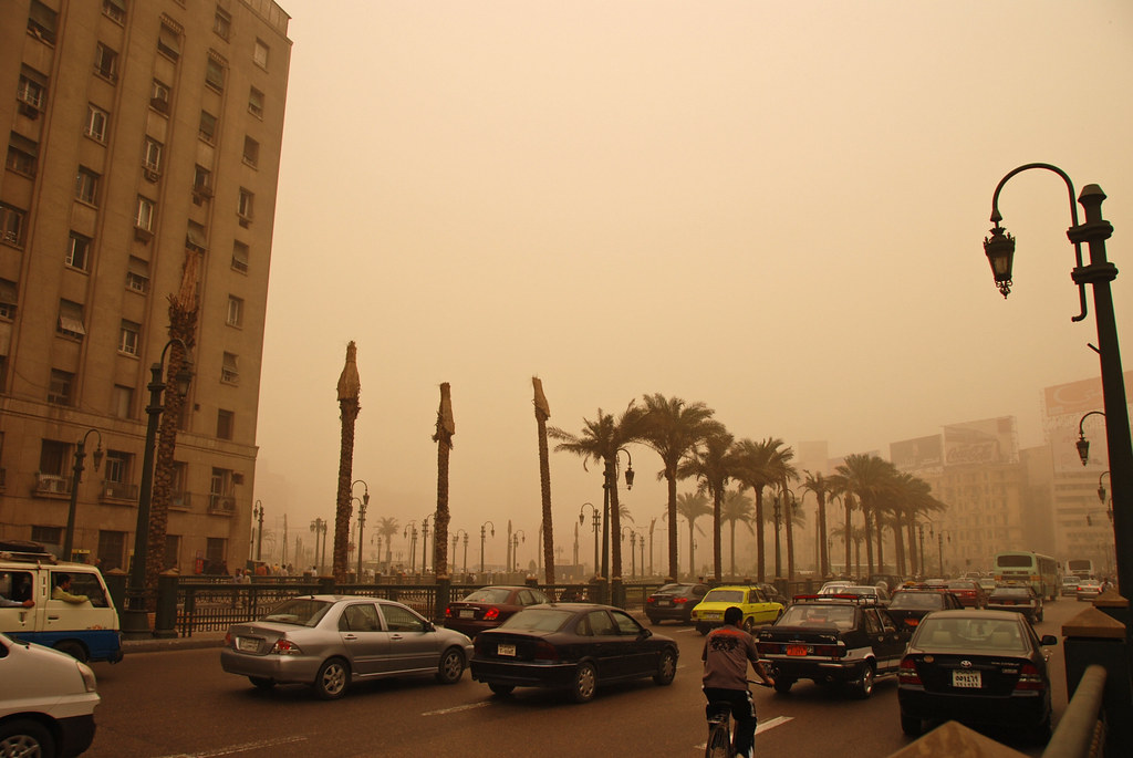 Air pollution in Cairo Traffic and pollution, Cairo, Egypt. Photo: Kim Eun Yeul / World Bank , Photo ID: KY-EG002 World Bank