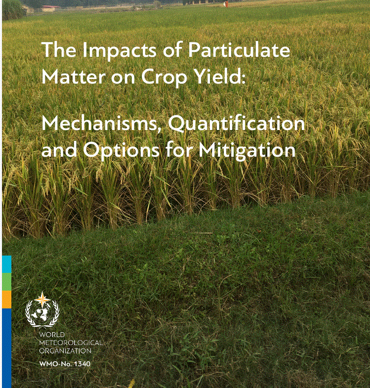 Cover Impacts particulate matter on crop yield WMO 1340