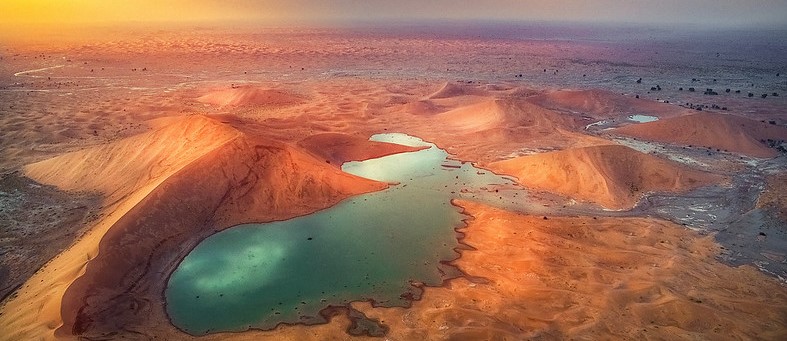 Lake in the desert