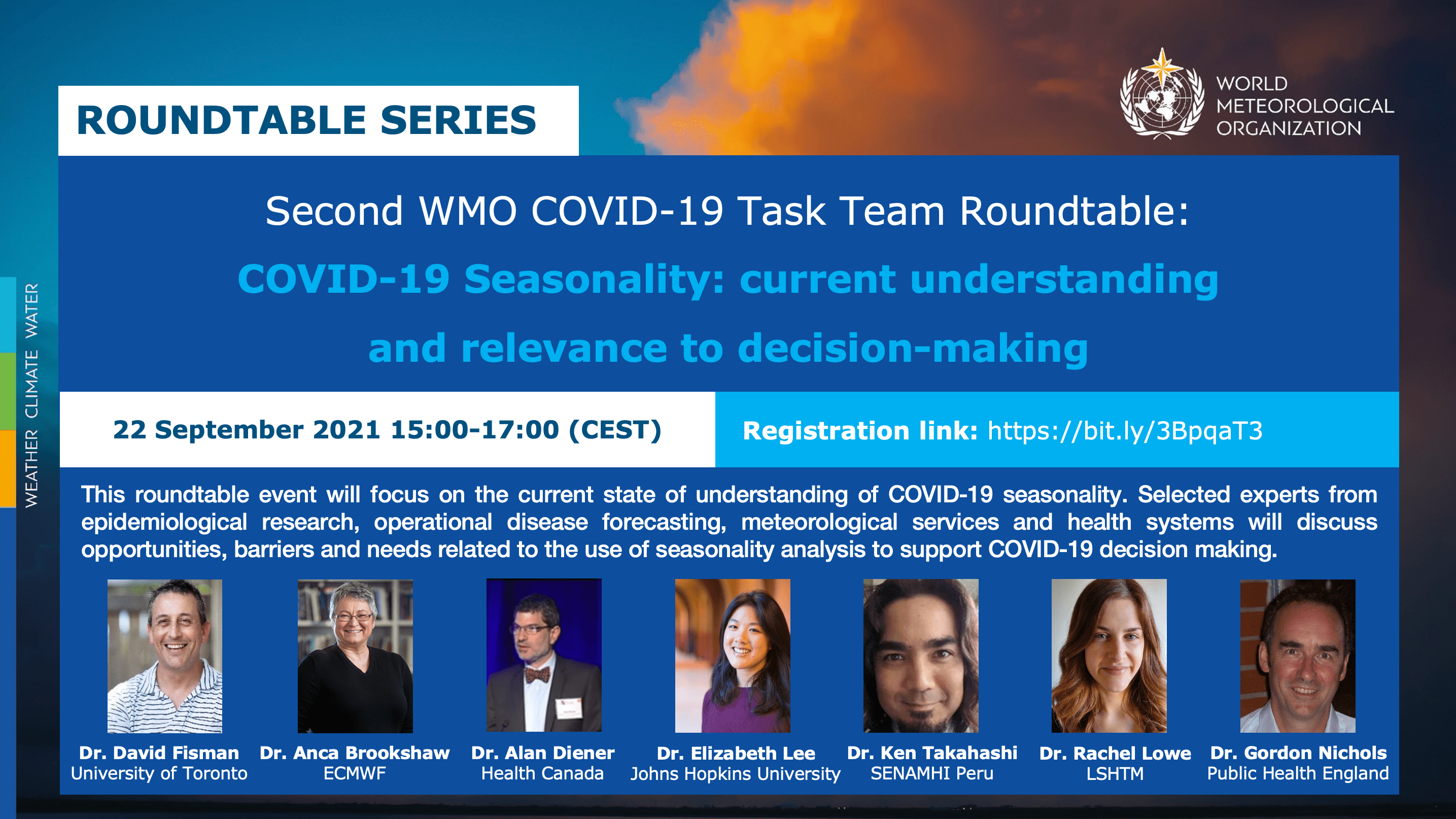 Second COVID-19 Task Team Roundtable - Flyer
