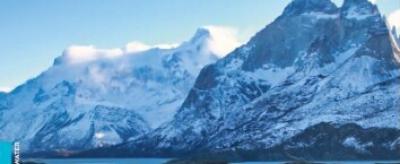 Cover of the "State of the Climate in Latin America and the Caribbean 2021" report, featuring snow-covered mountains, a lake, and the World Meteorological Organization logo.