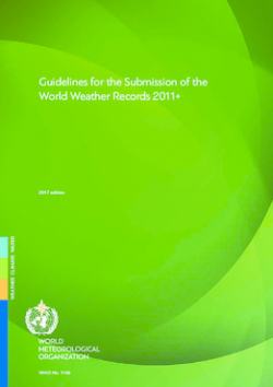 Guidelines for the Submission of the World Weather Records 2011+