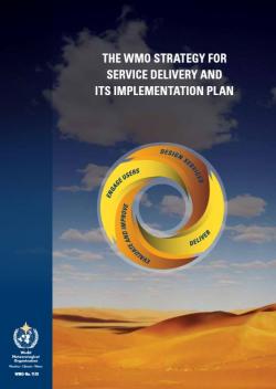 The WMO Strategy for service delivery and its implementation plan