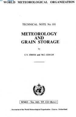Meteorology and grain storage