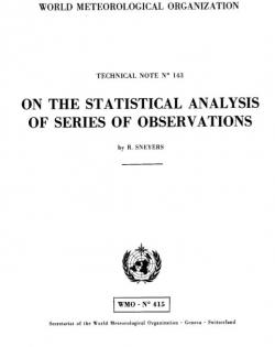 On the statistical analysis of series of observations