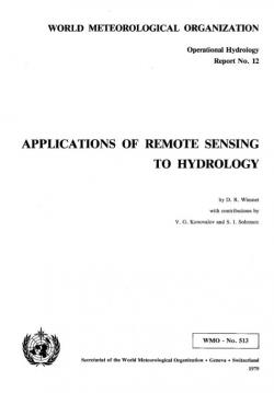 Applications of remote sensing to hydrology