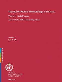 Manual on marine meteorological services