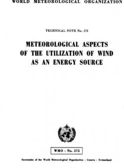 Meteorological aspects of the utilization of wind as an energy source