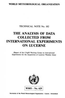 The analysis of data collected from international experiments on lucerne