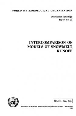 Intercomparison of models of snowmelt runoff