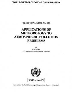 Applications of meteorology to atmospheric pollution problems