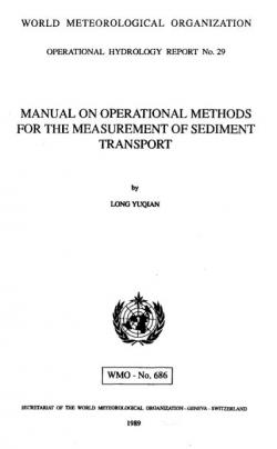 Manual on operational methods for the measurement of sediment transport