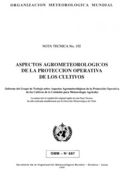 Agrometeorological aspects of operational crop protection