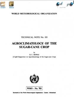 Agroclimatology of the sugar-cane crop