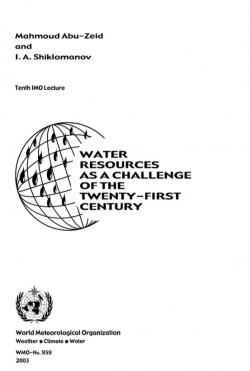 Water resources as a challenge of the twenty-first century
