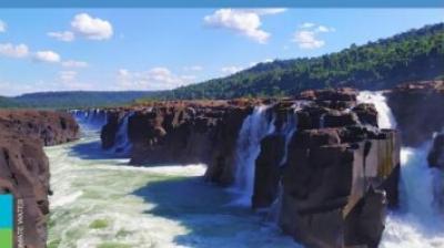 Cover of the "State of the Climate in Latin America and the Caribbean 2024" report, featuring waterfalls and logos of the World Meteorological Organization and other symbols.