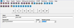 Users definition interface Users definition interface